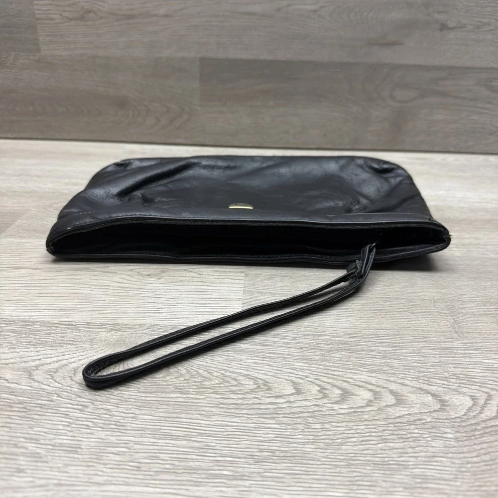 Vintage Etienne Aigner Black Leather Purse Handbag Bag Woman's Clutch Very Nice